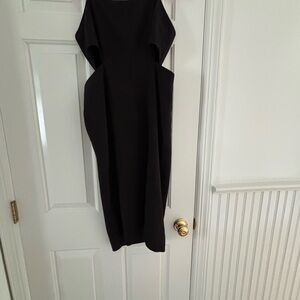 Elegant French Connection Black Dress, size 8 ( cut out sides)
